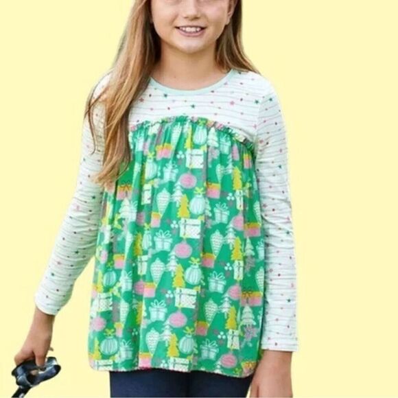 Matilda Jane Wonderment Winter Dreamscape Christmas Tunic Top Sz 8 - Picture 1 of 8
